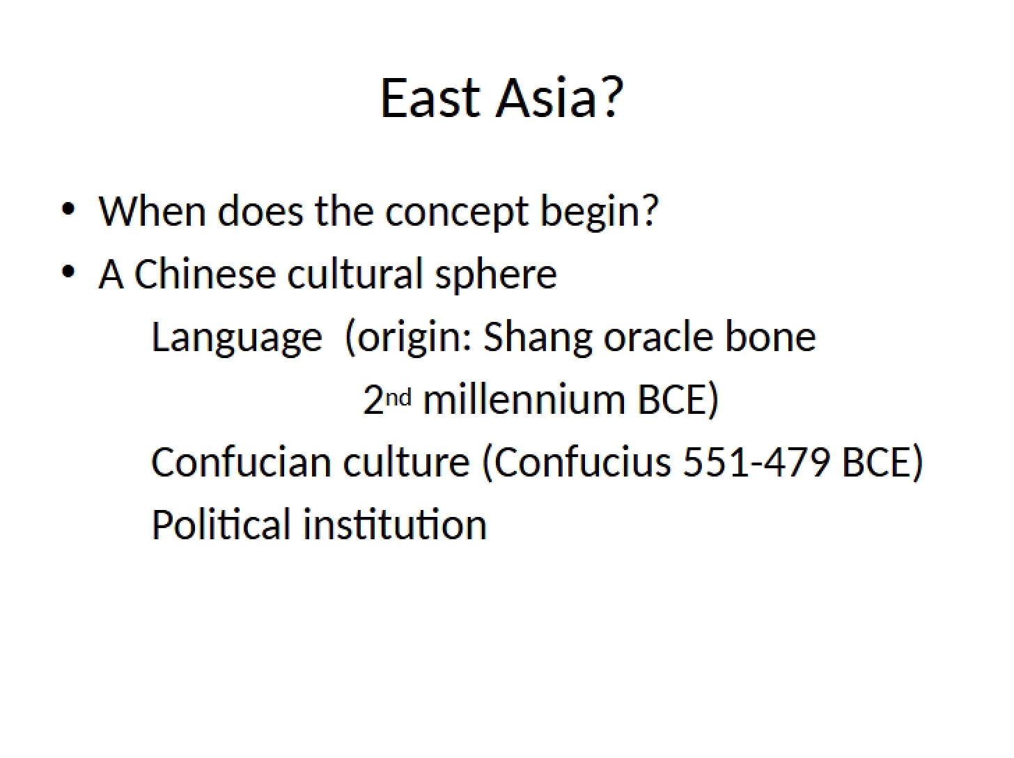 East Asia Region