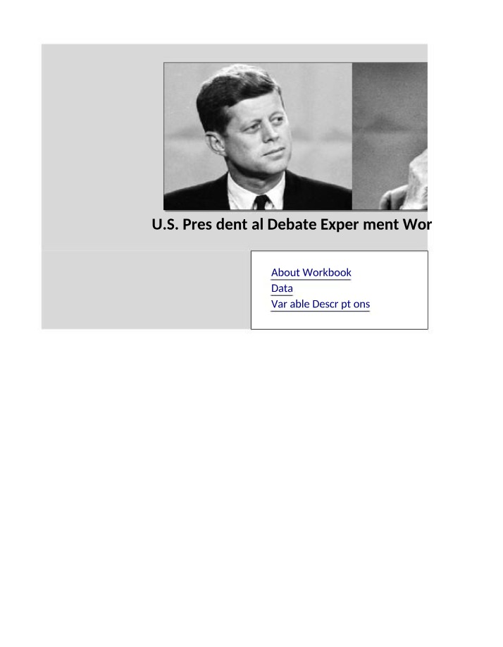 Workbook for Debate Experiment