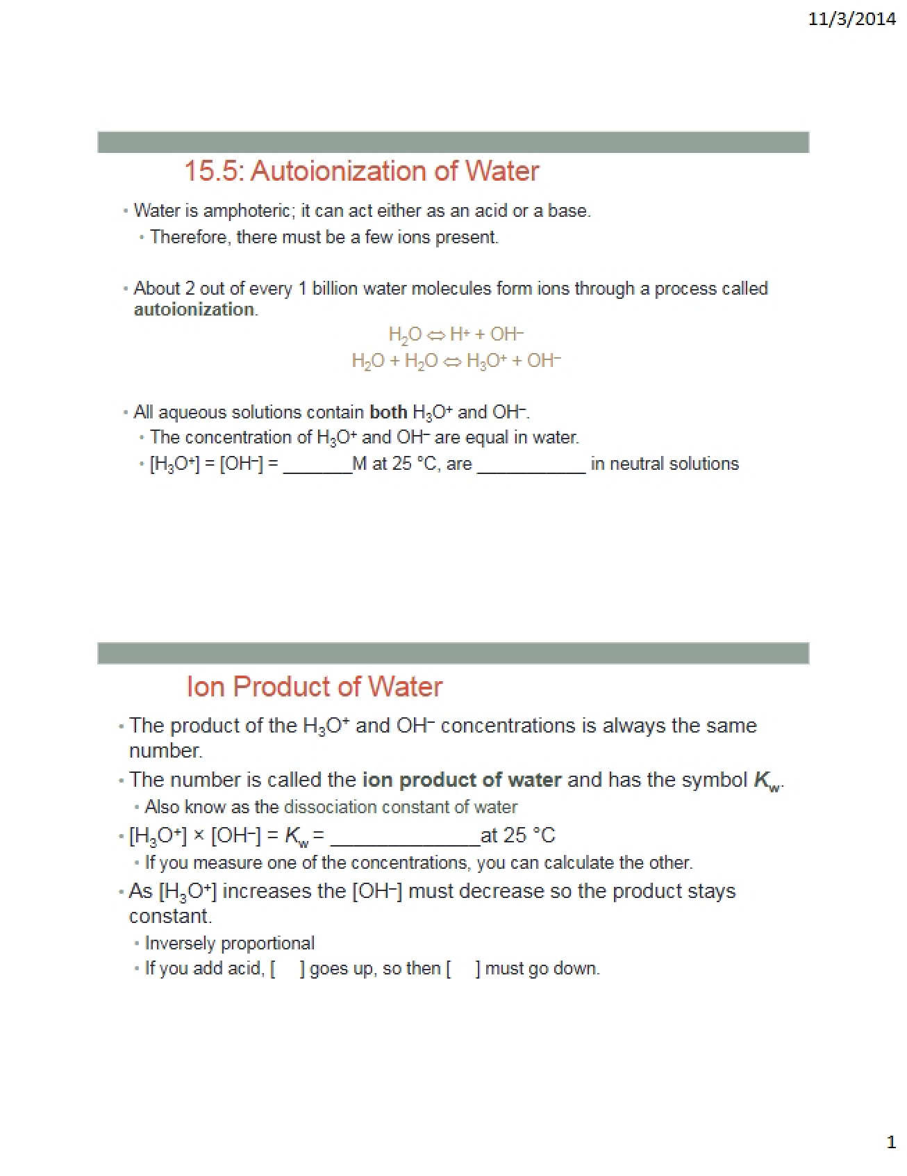 Slides for Chapter Fifteen Section Five