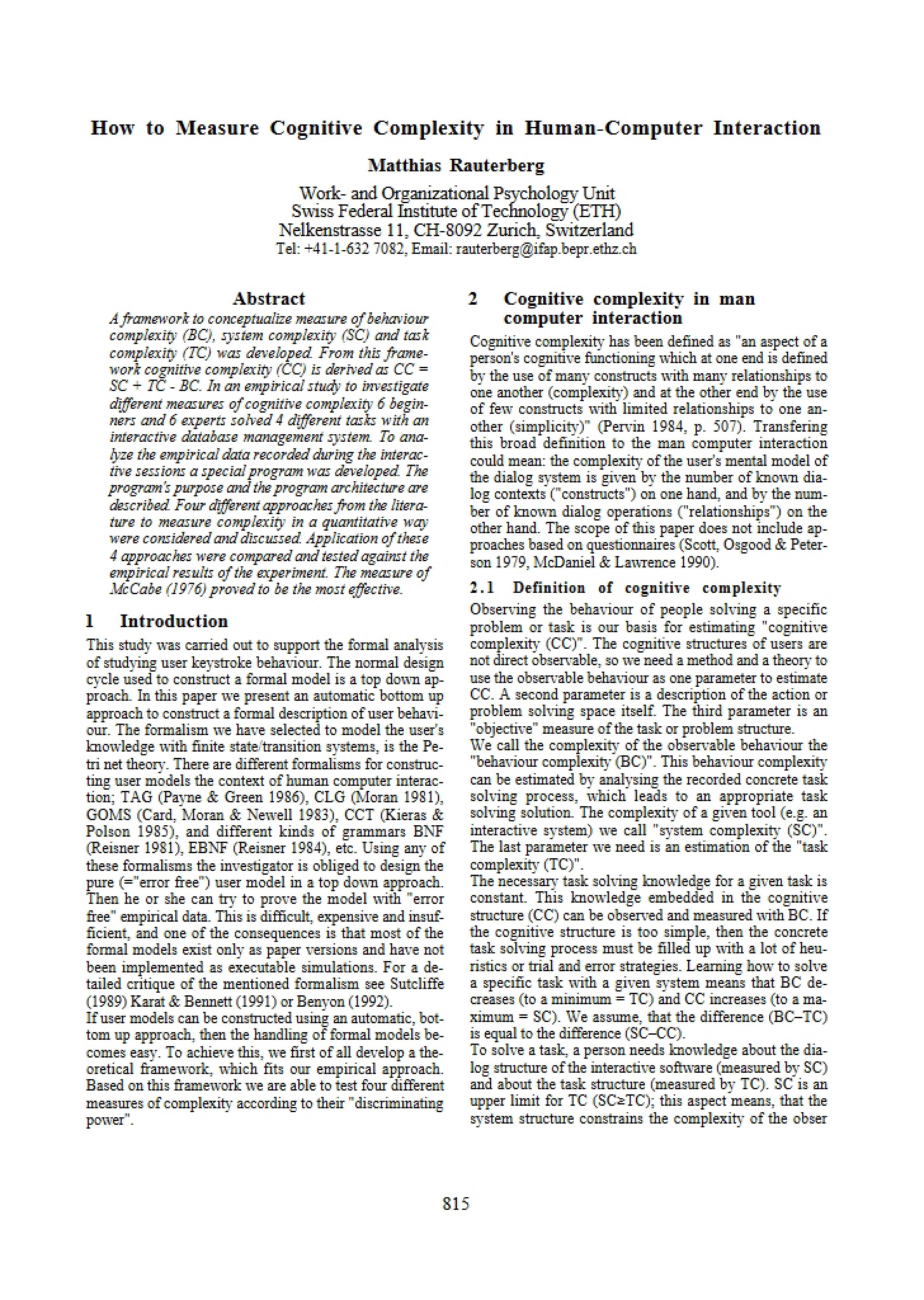 Notes for Study
