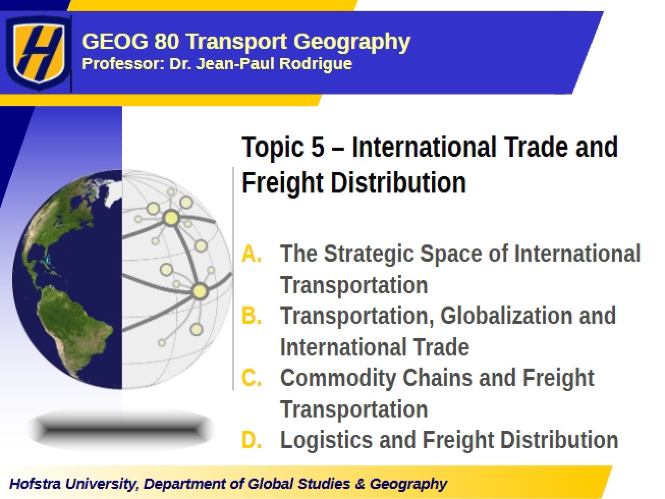 Transport Geography Topic Five