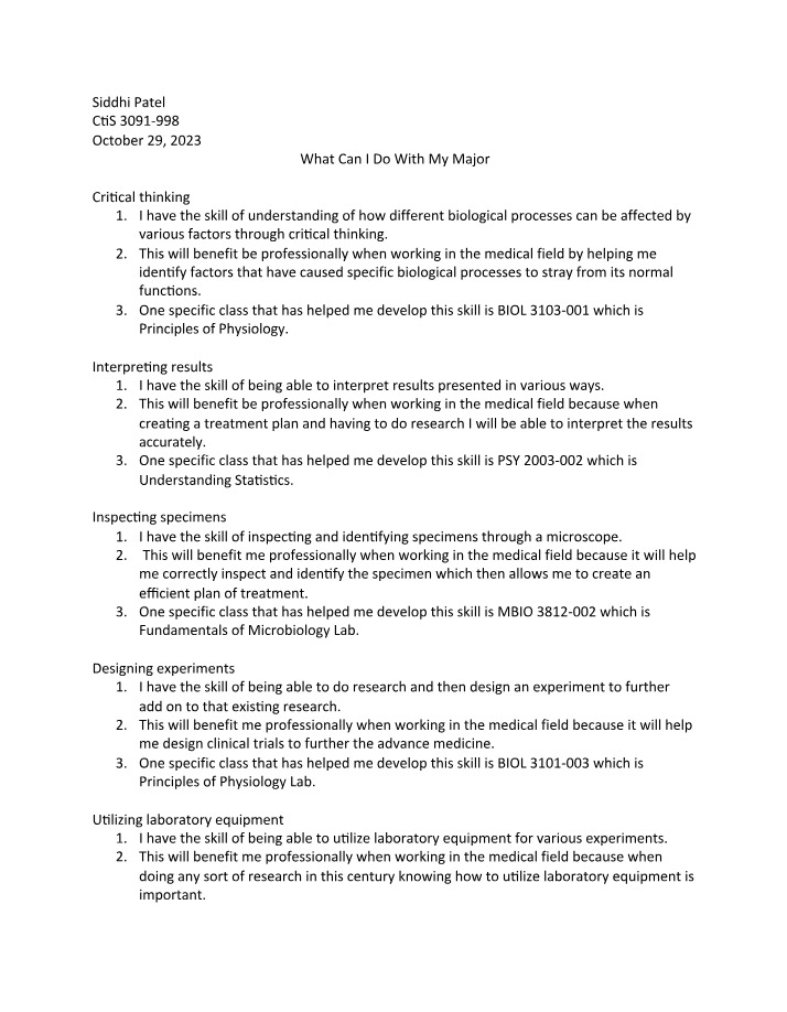 What Can I Do With My Major