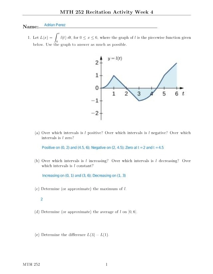 Recitation Worksheet 4