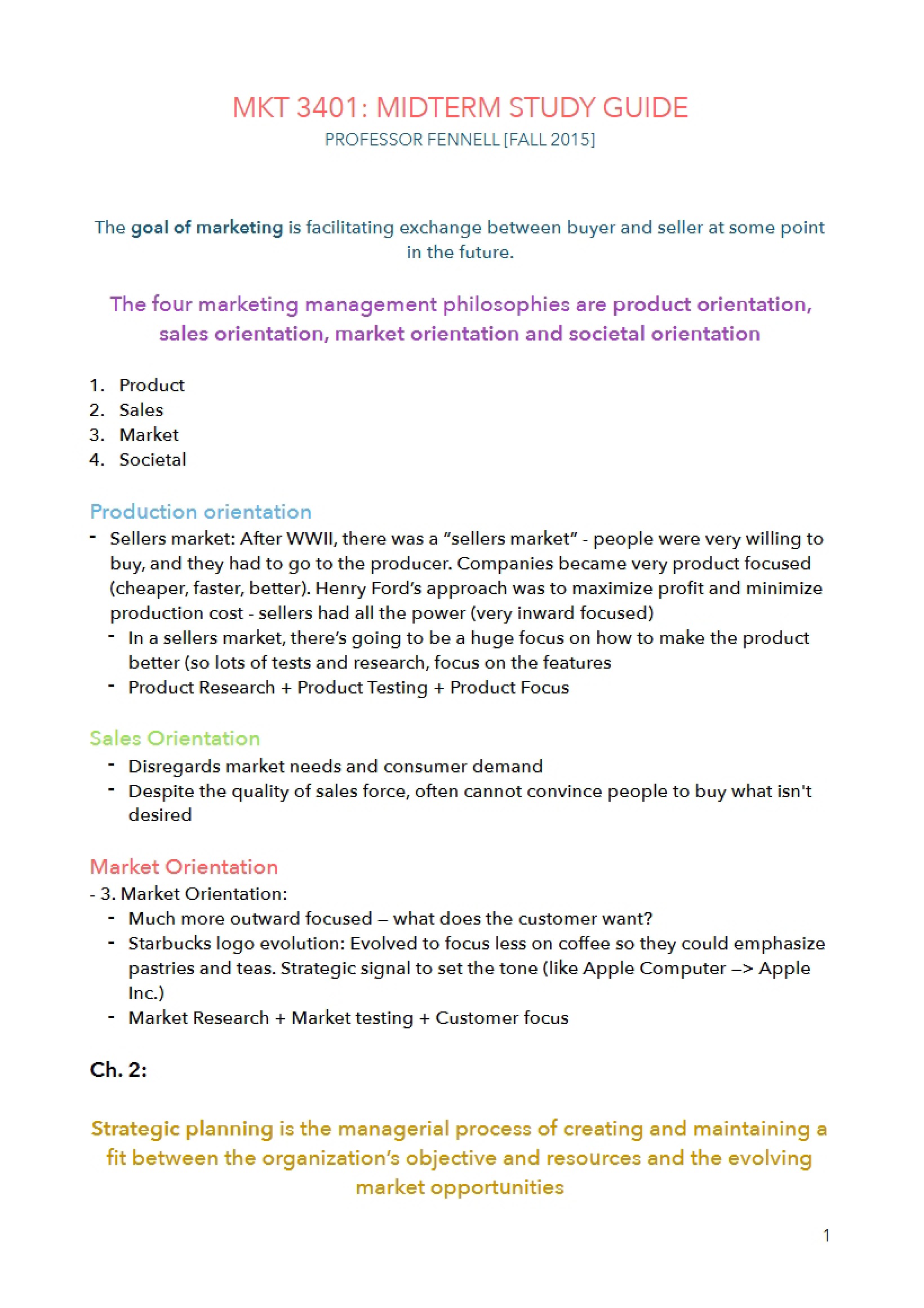 Study Guide Midterm