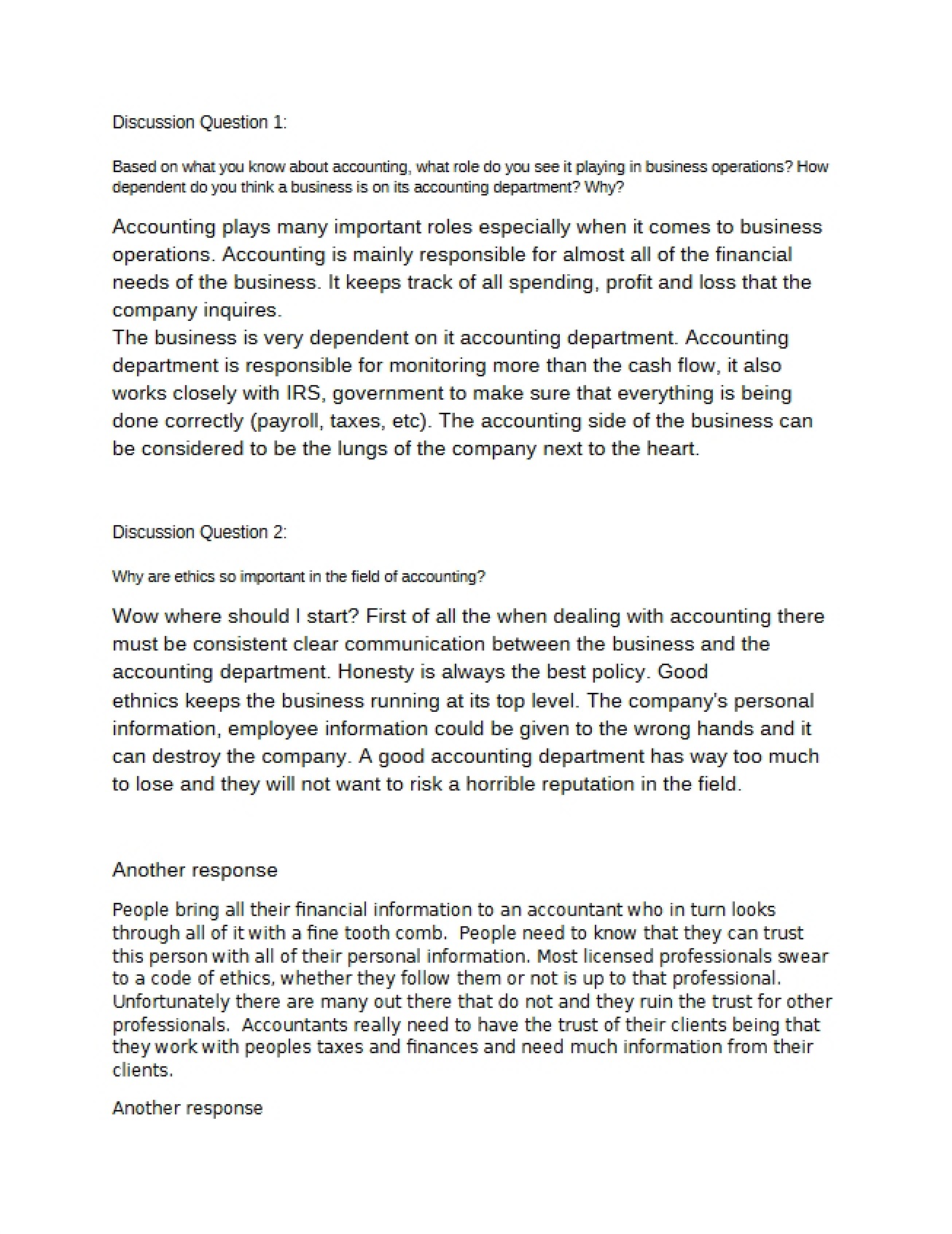 Accounting Fundamentals