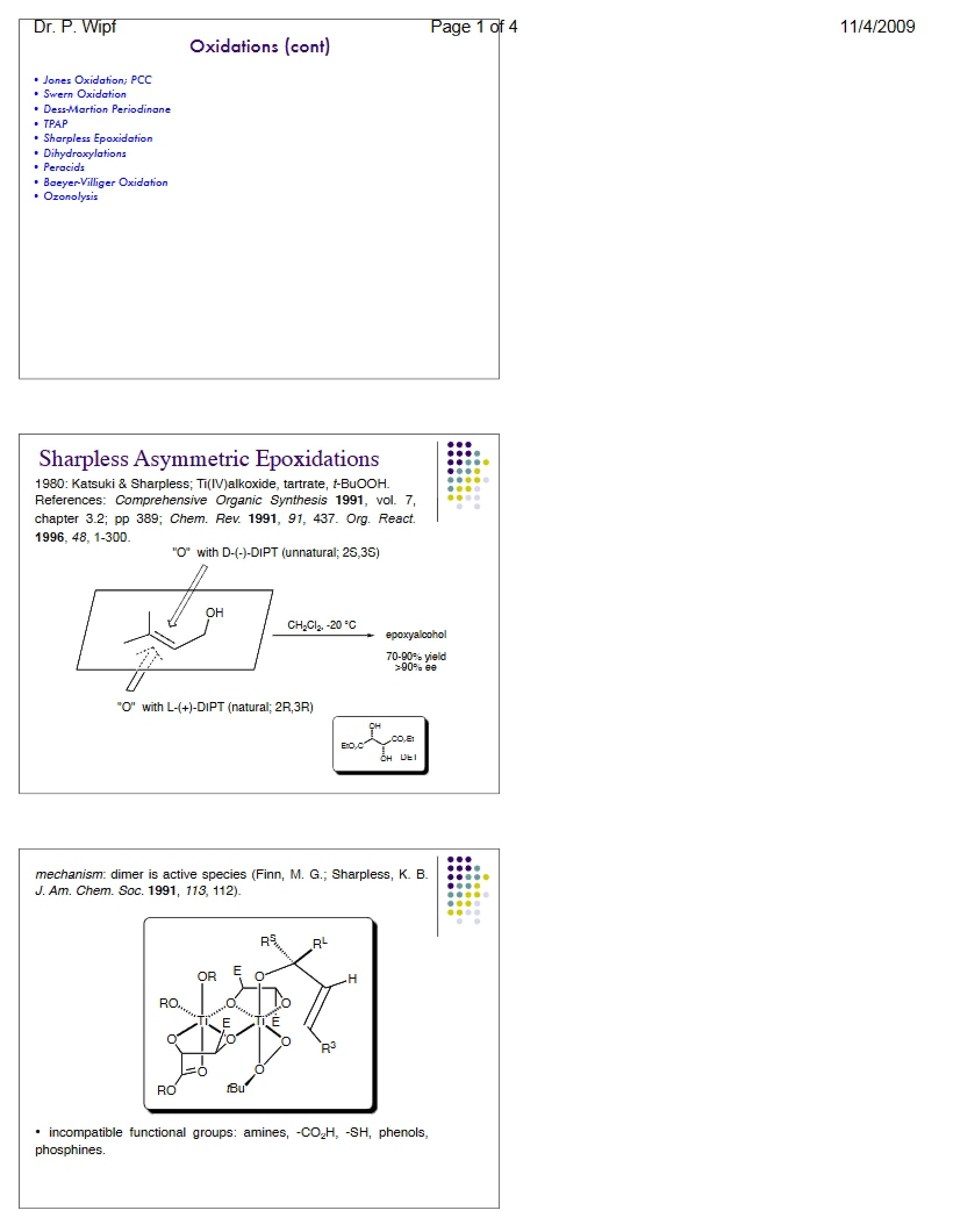 Oxidation Reactions