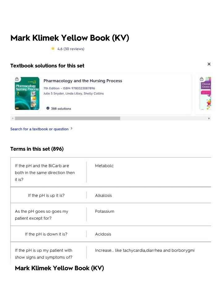 KV - Mark Klimek Yellow Book
