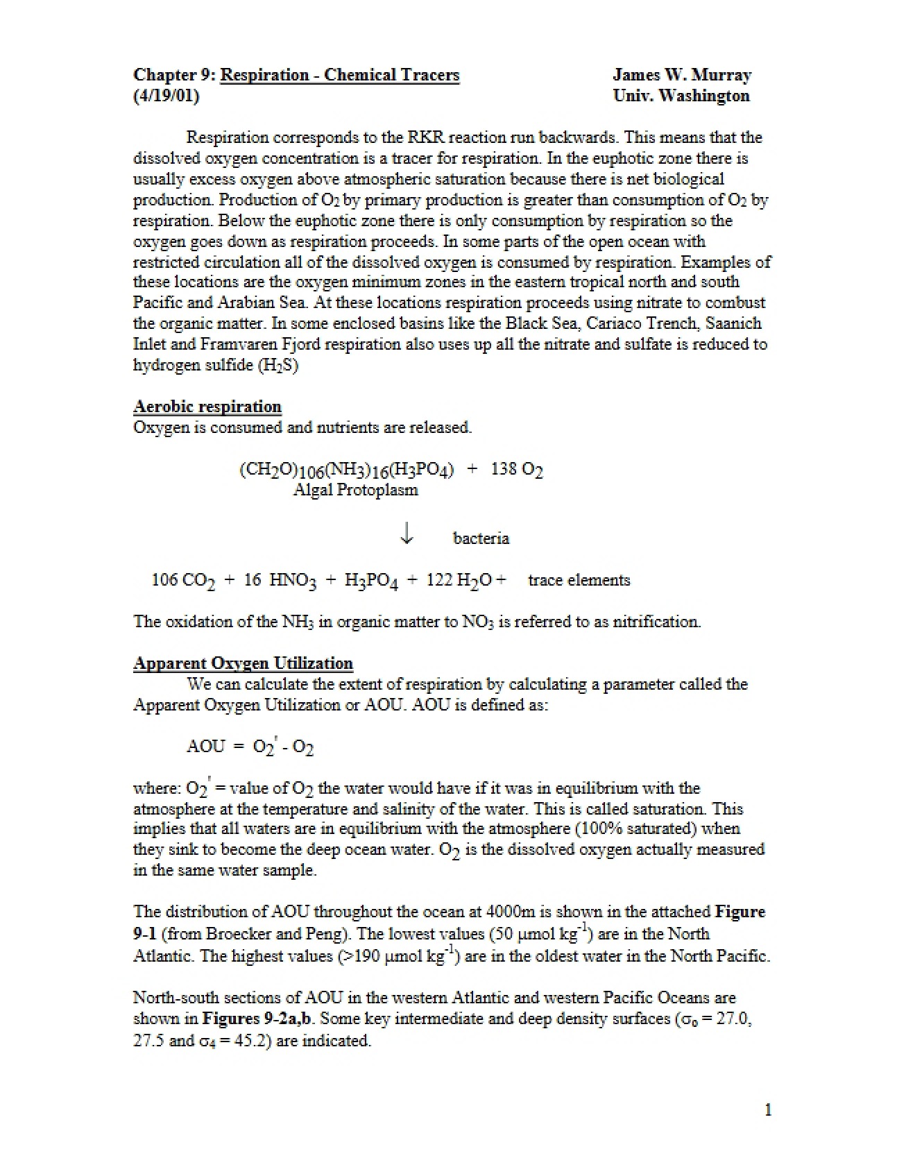Notes from Class - 16 Pages