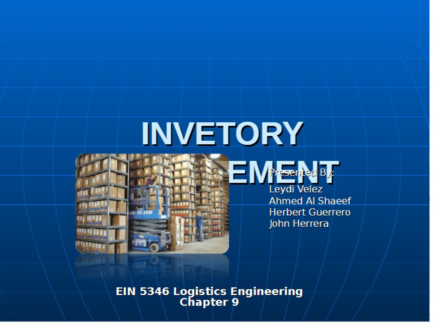 Managing Inventory
