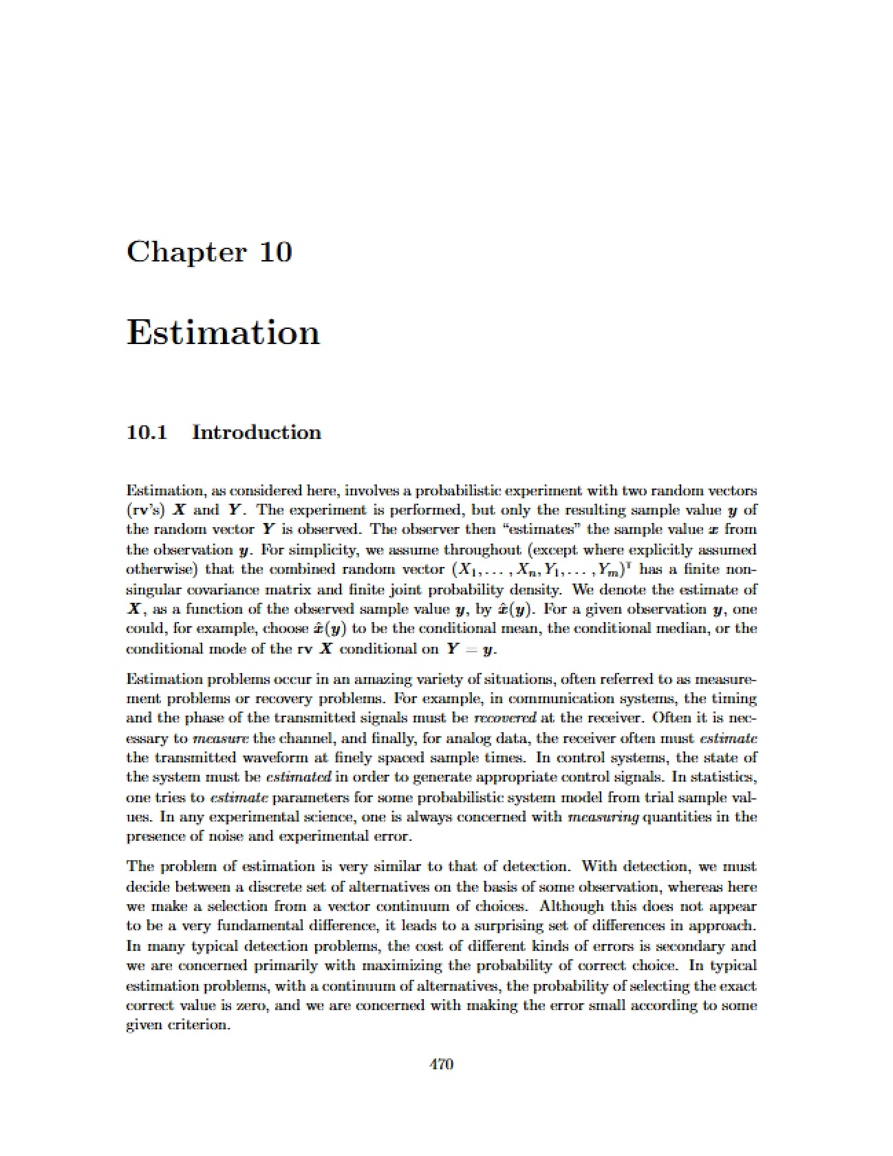 Techniques of Estimation