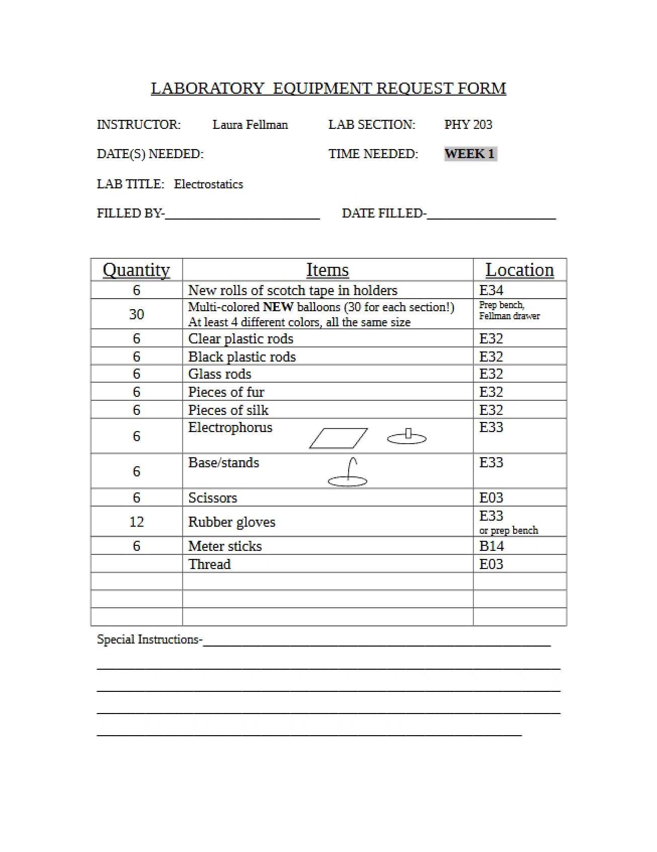 Syllabus for General Physics 203