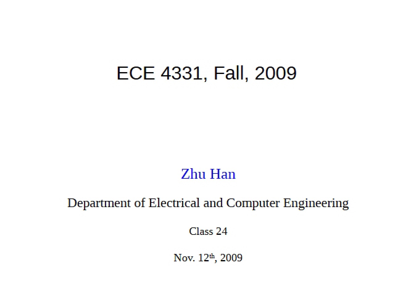 Lecture Notes (Telecomm) 3