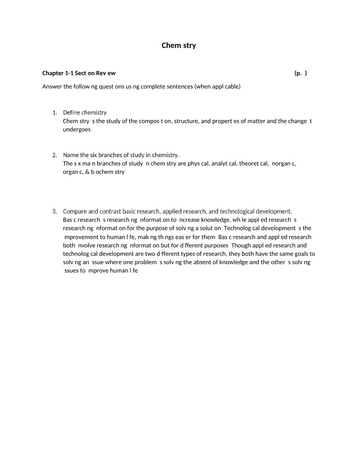 Section 1 Review - Chapter 1