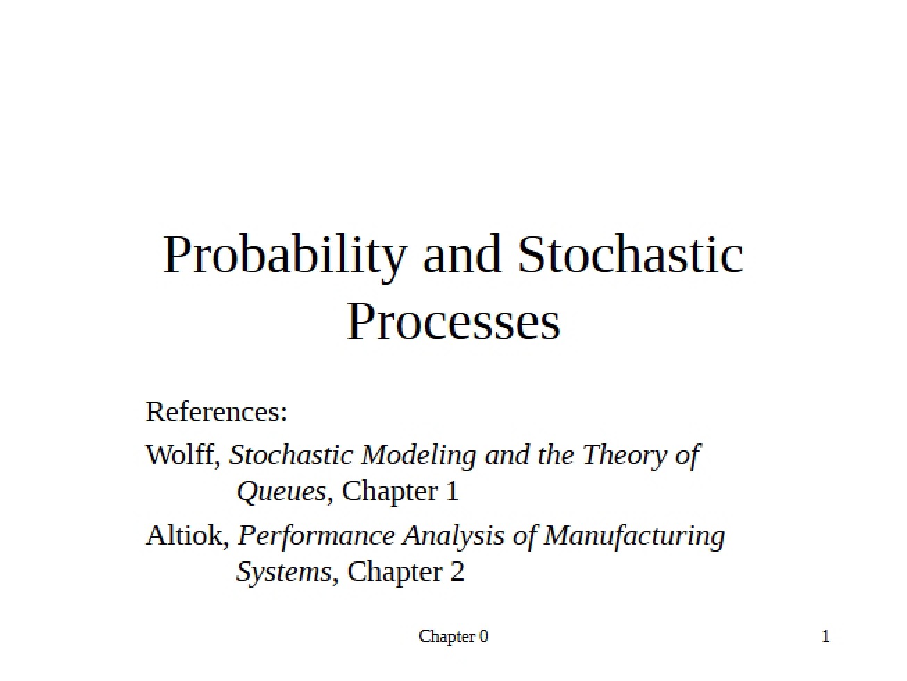 Introduction to Probability and Stochastic Processes