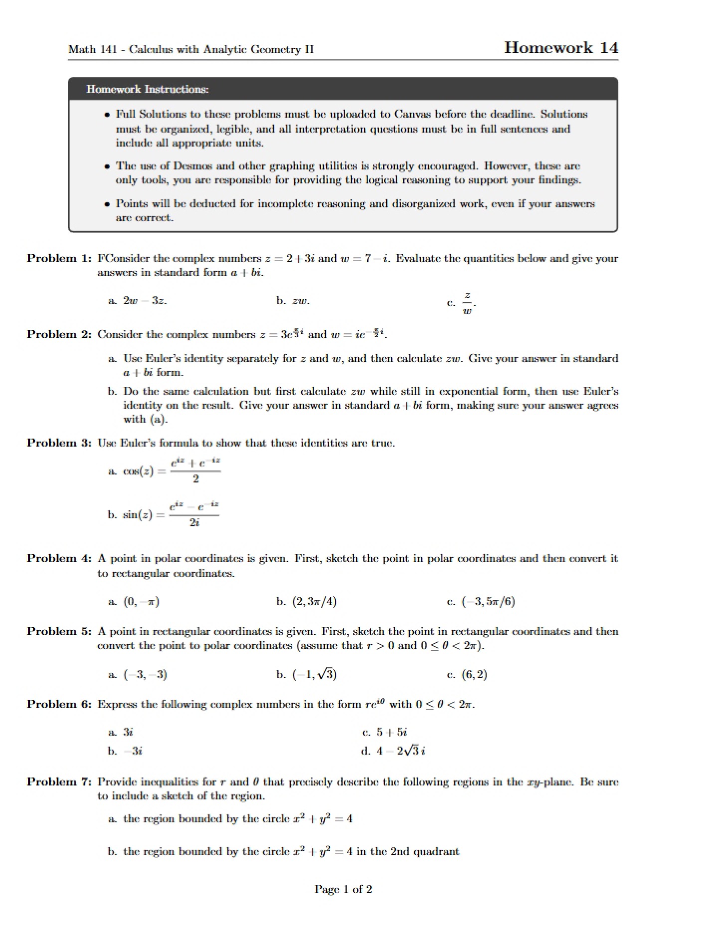 Fourteenth Assignment
