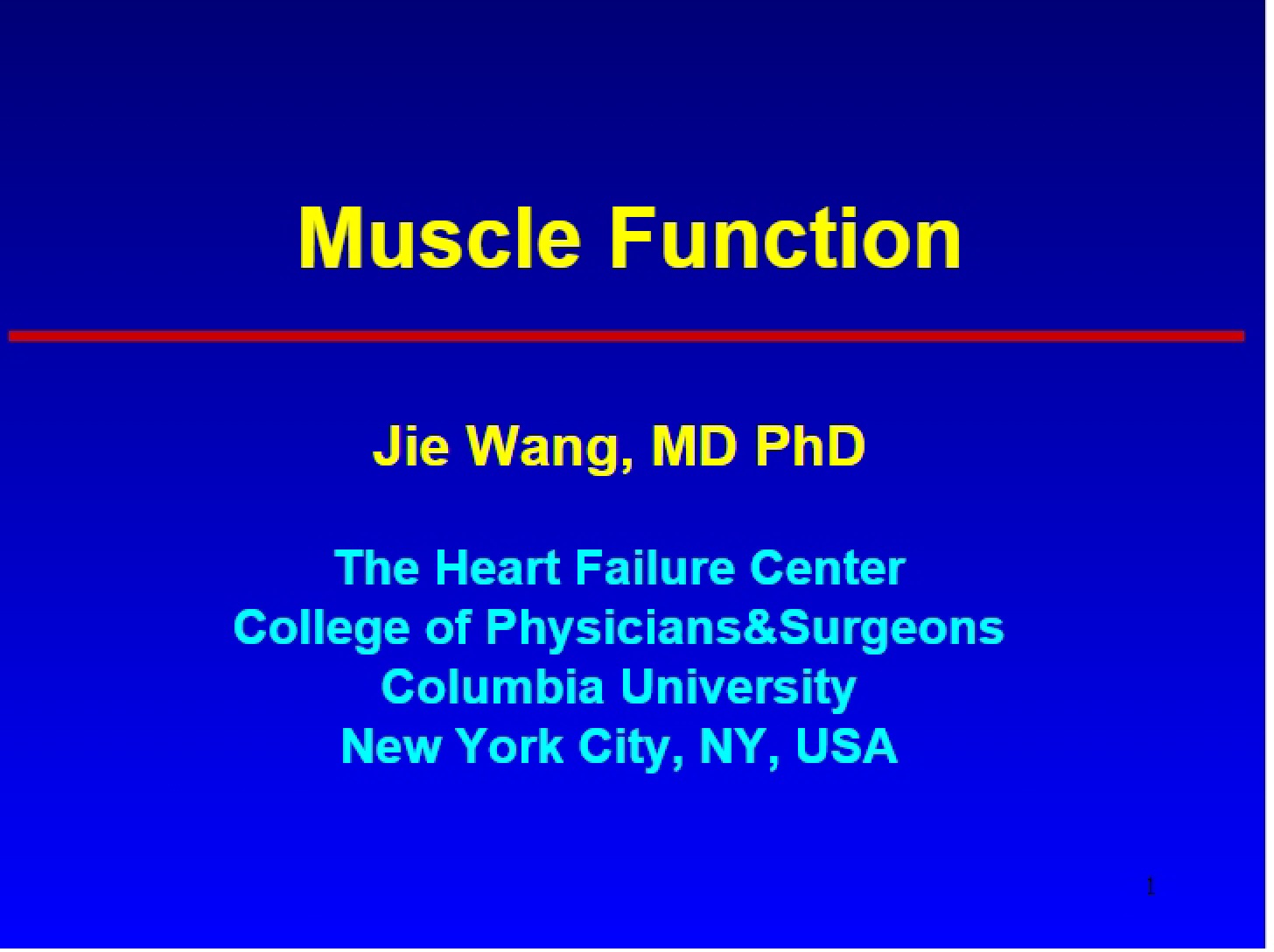 Function of Muscles