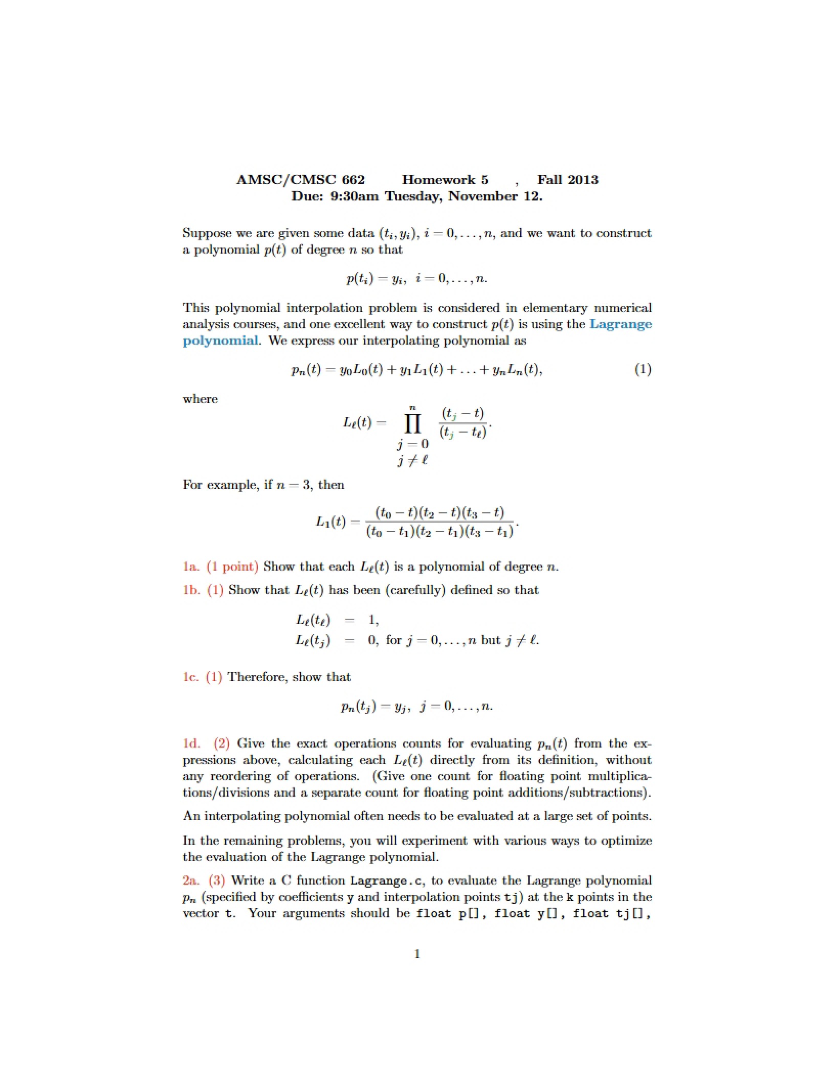 Scientific Computing Homework 5