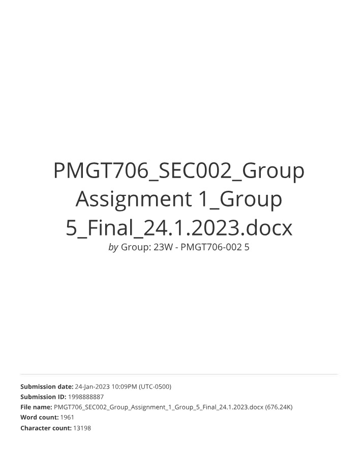 PMGT706 Group Assignment 1 (Group 5)