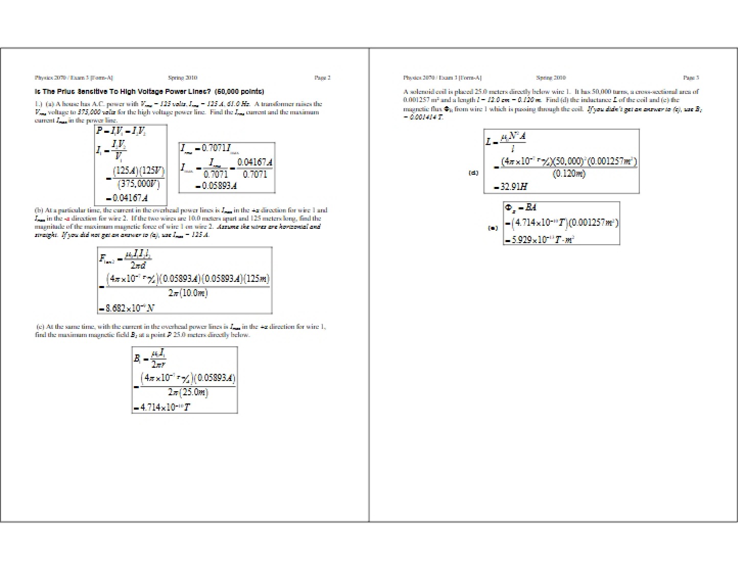 Sensitivity of Prius to High Voltage Lines