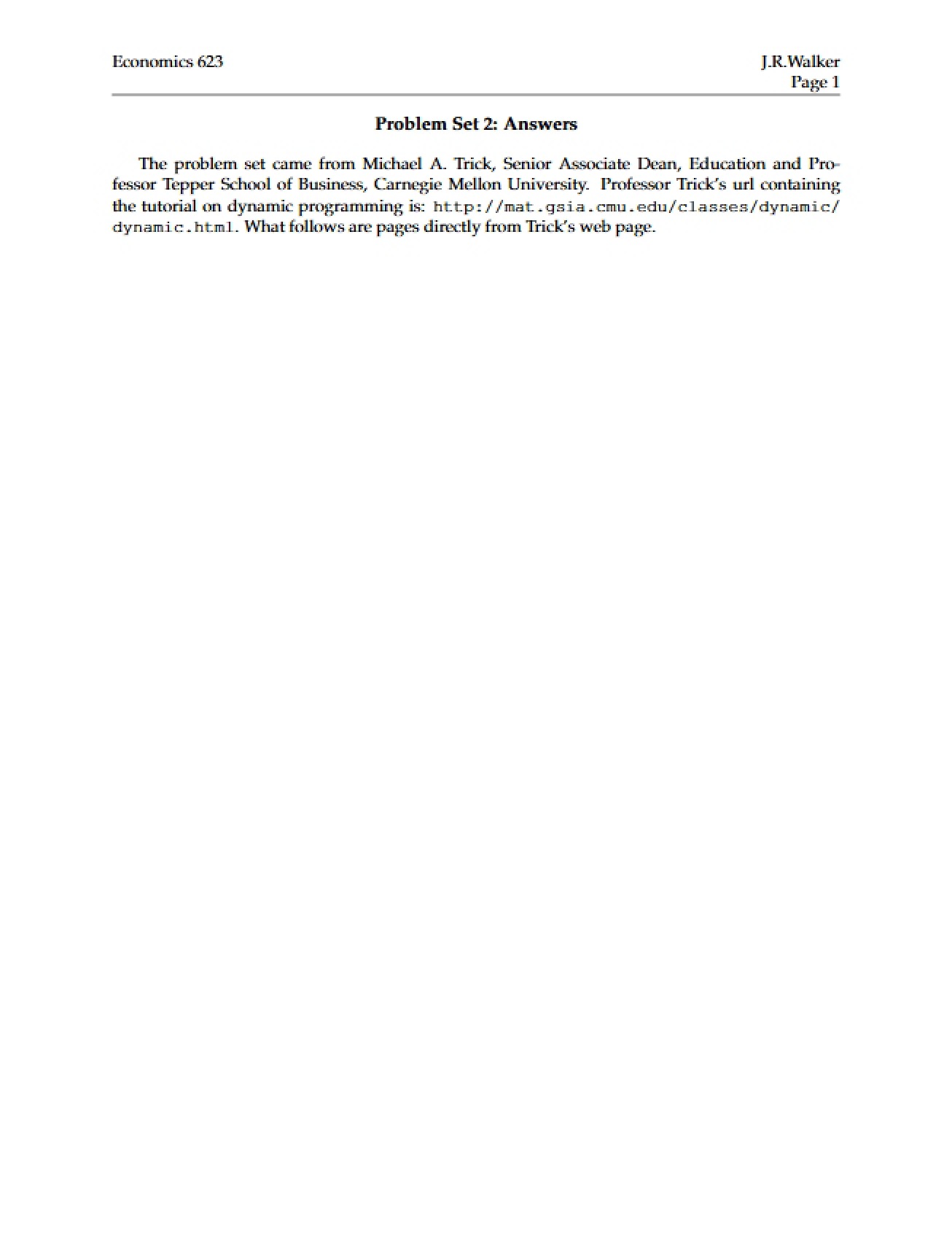 Assignment Questions