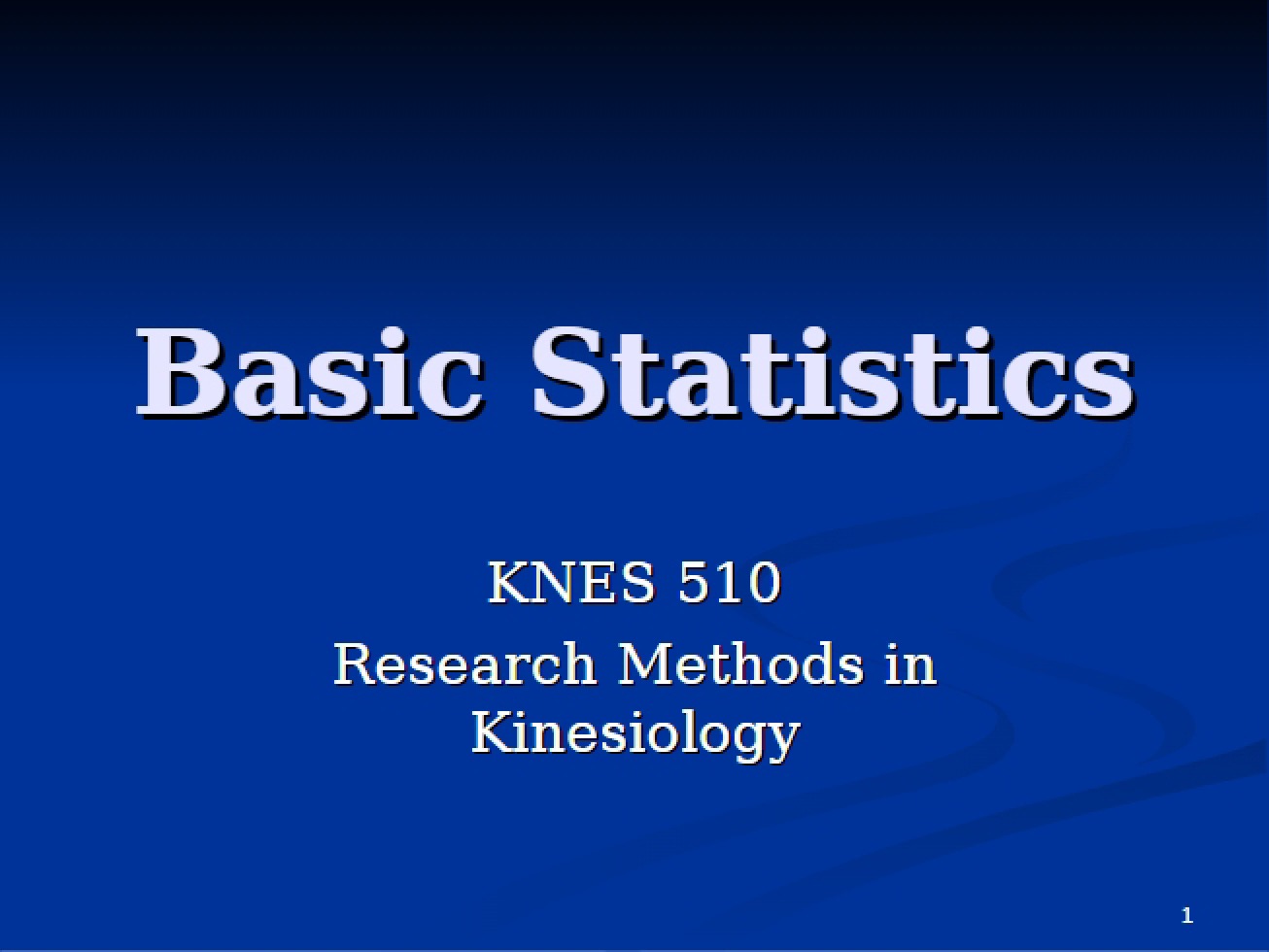 Statistics Fundamentals