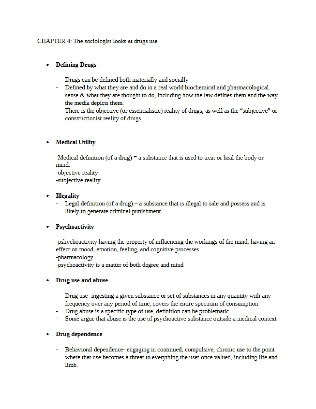Drugs Overview