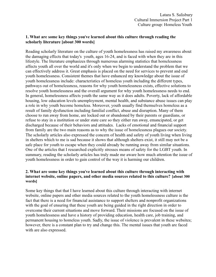 Youth Homelessness - Causes and Solutions