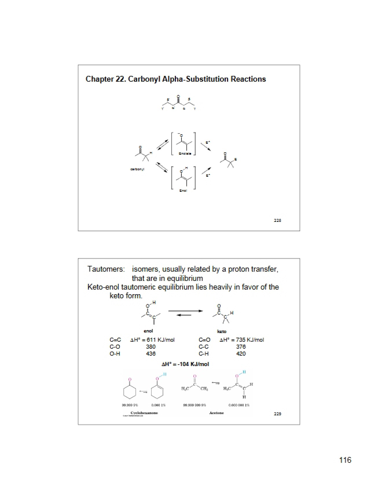 Alpha-Substitution Reactions of Carbonyls