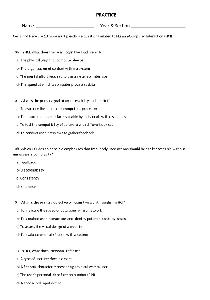 Test Prep Study Guide