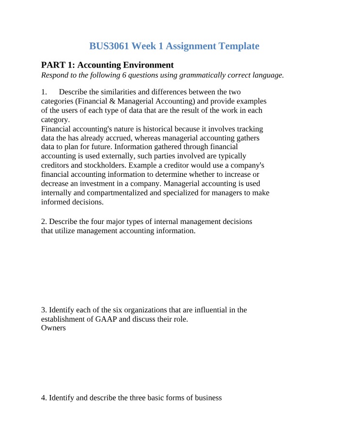 BUS 3061 - Week 1 Assignment Template
