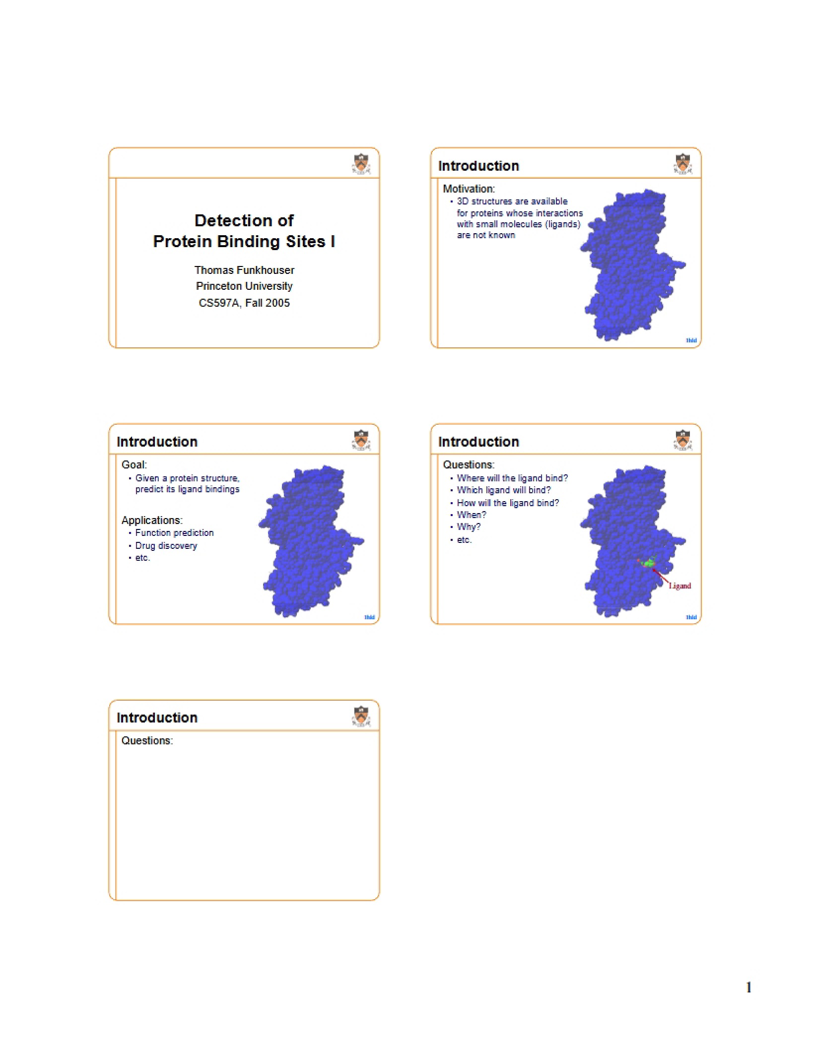 Protein Binding Site Detection (Part 1)