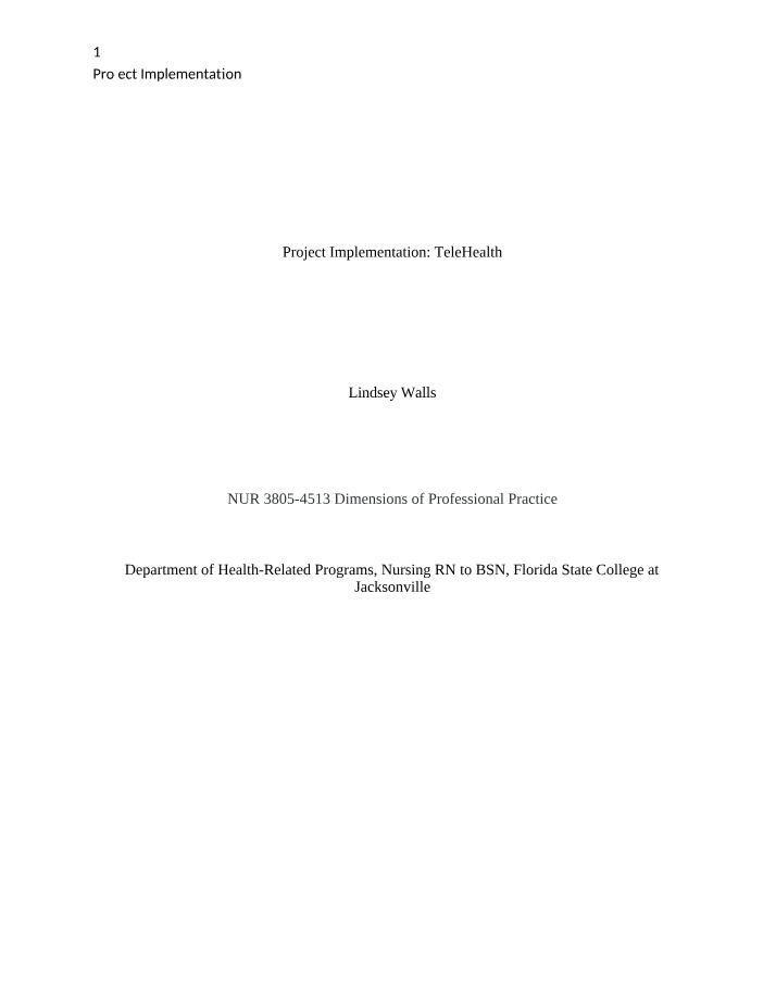 Transformational Telehealth Implementation in Primary Care