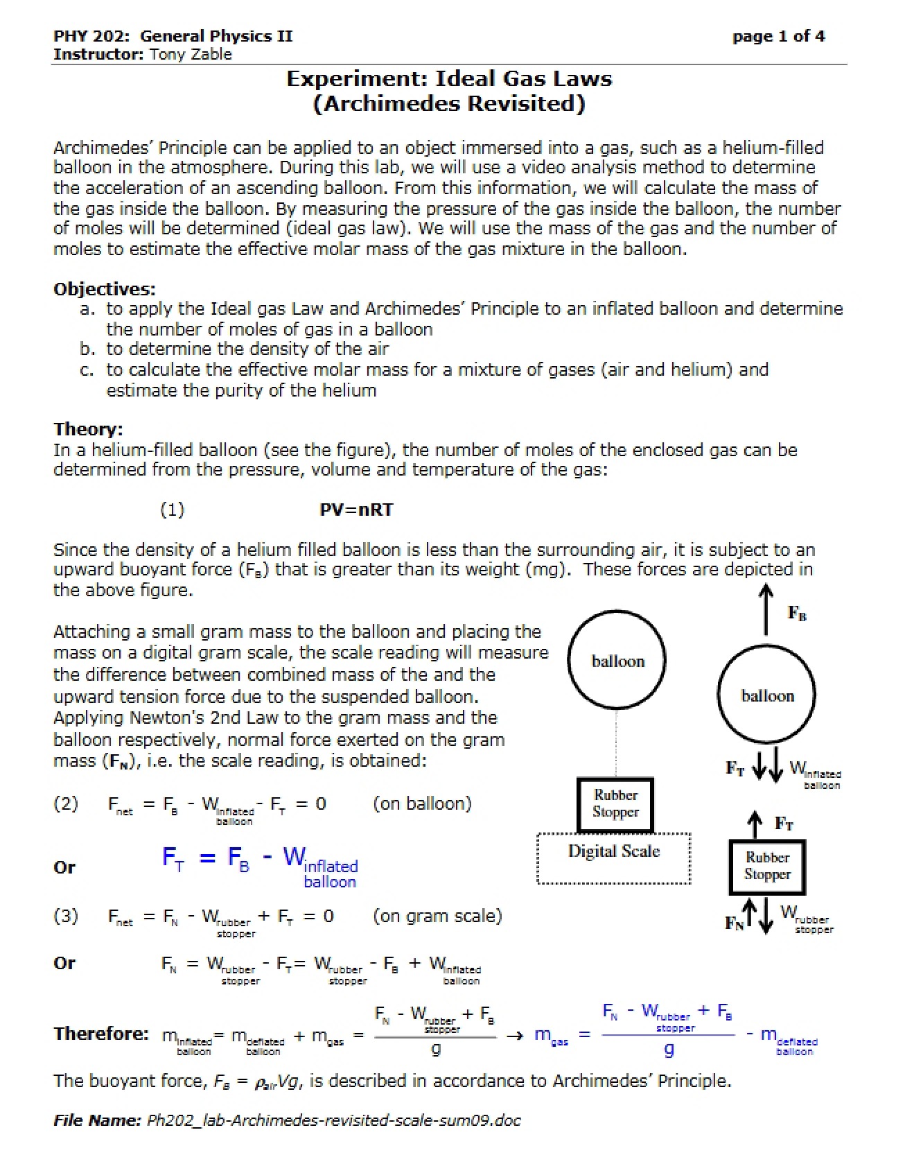 Introduction to Ideal Gas Laws