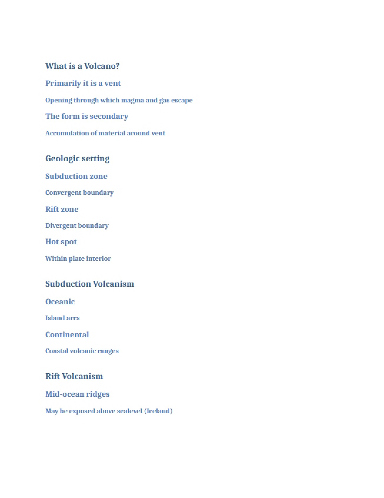 Set of Notes for a Course on Natural Disasters