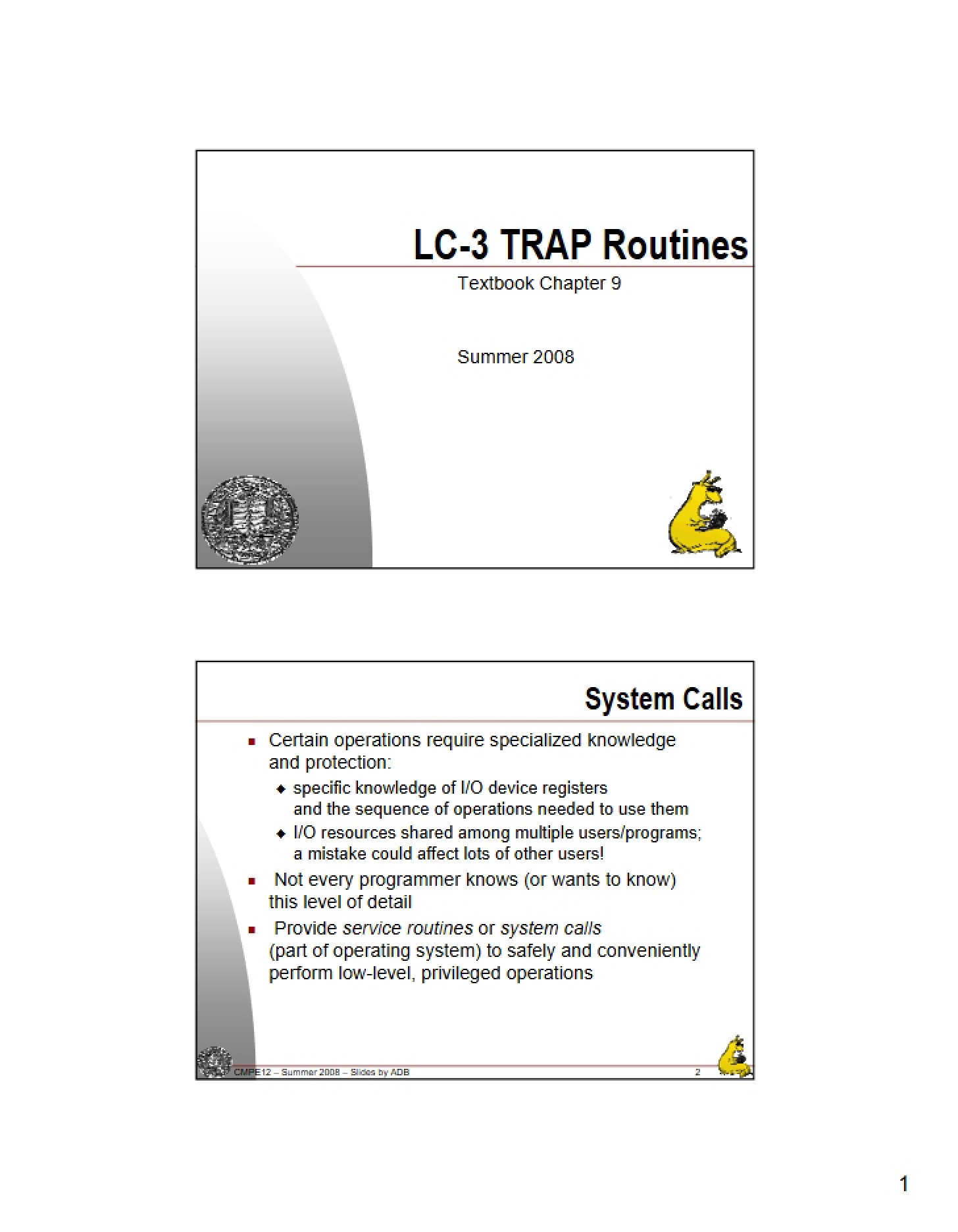 Notes from Lecture - 8 Pages