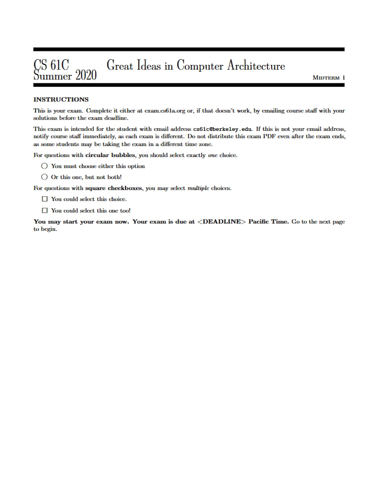 Computer Architecture Great Ideas