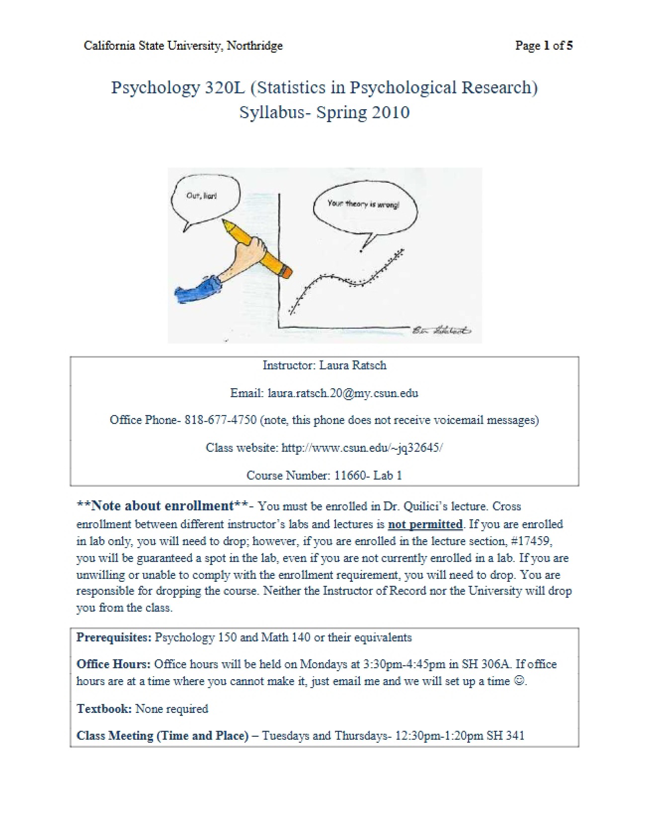 Lab in Statistical Methods Syllabus