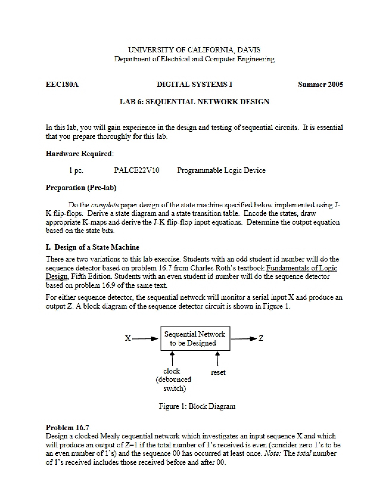 Design of Sequential Networks