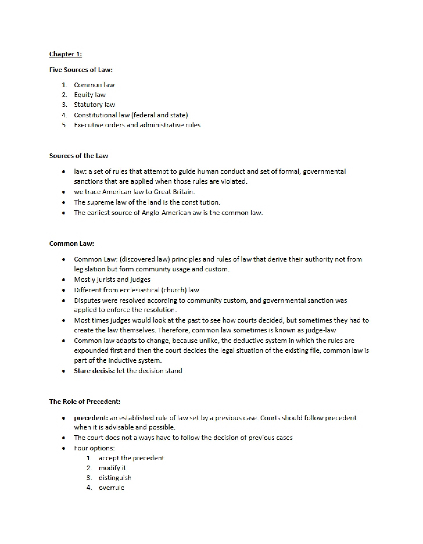 Legal Foundations Chapter 1
