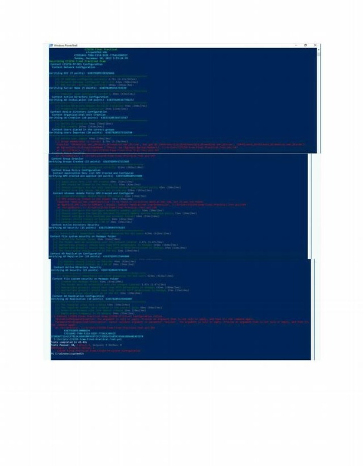 Users and Computers Output - Active Directory