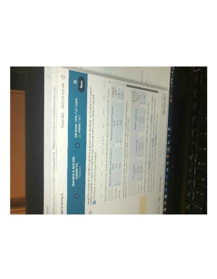 Notes on Managerial Accounting