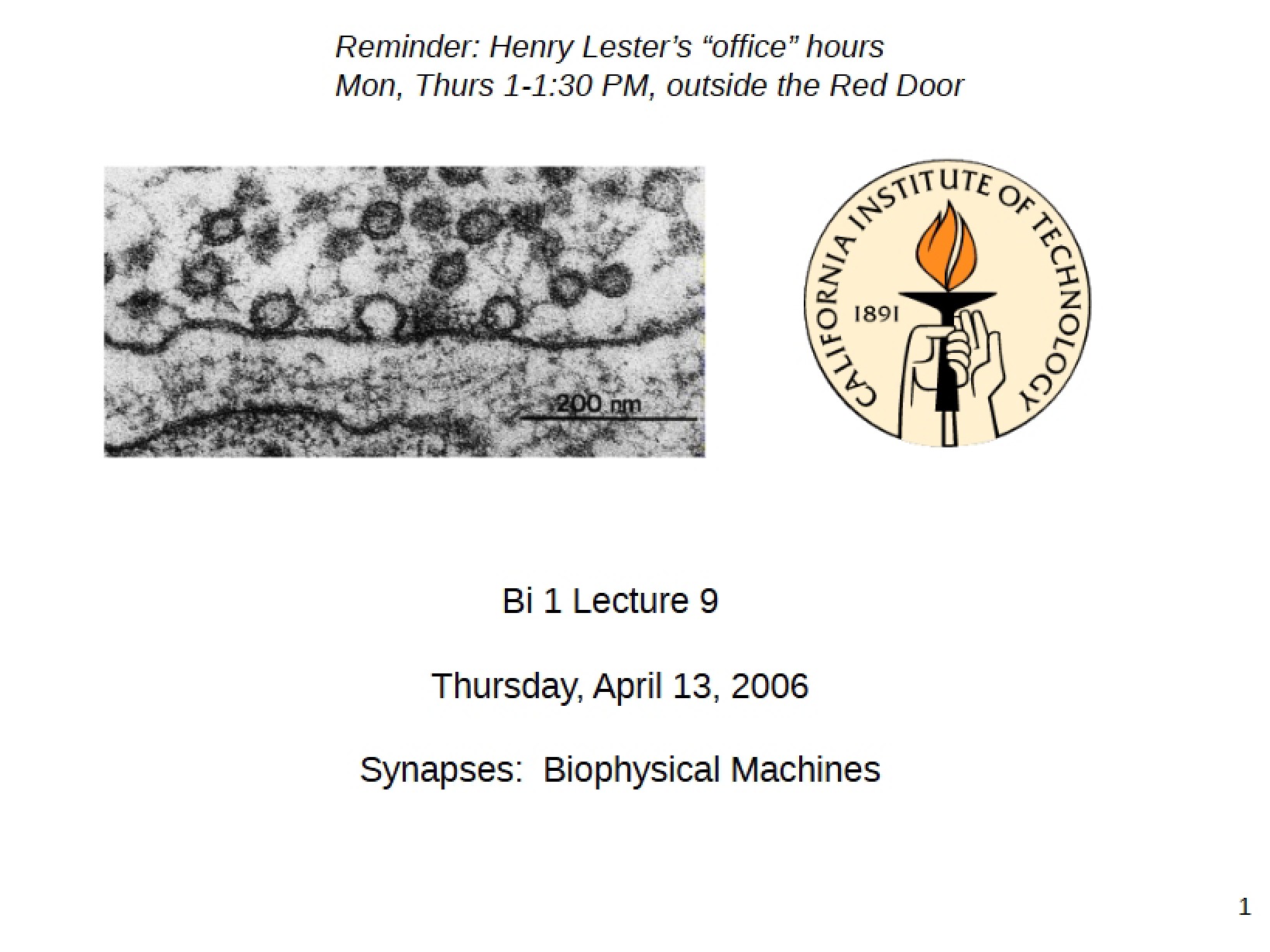 Biology Lecture Material