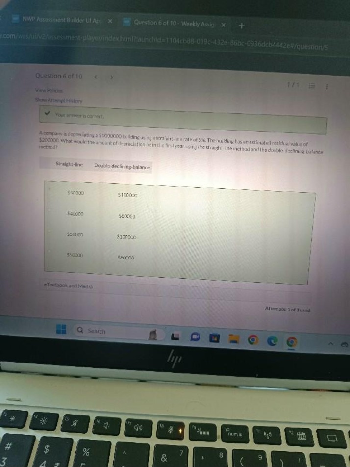 Calculation of Company Depreciation