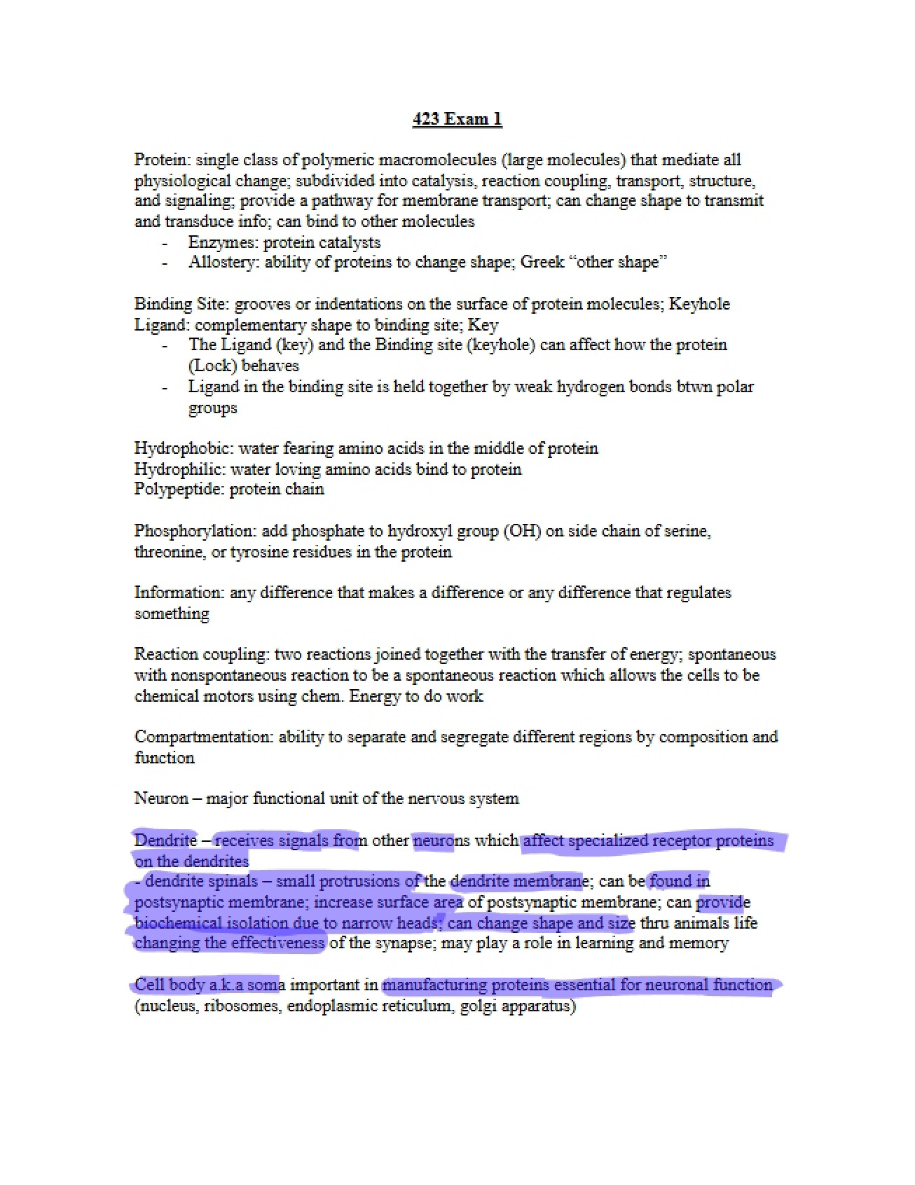 Annotated Outline for Exam 1