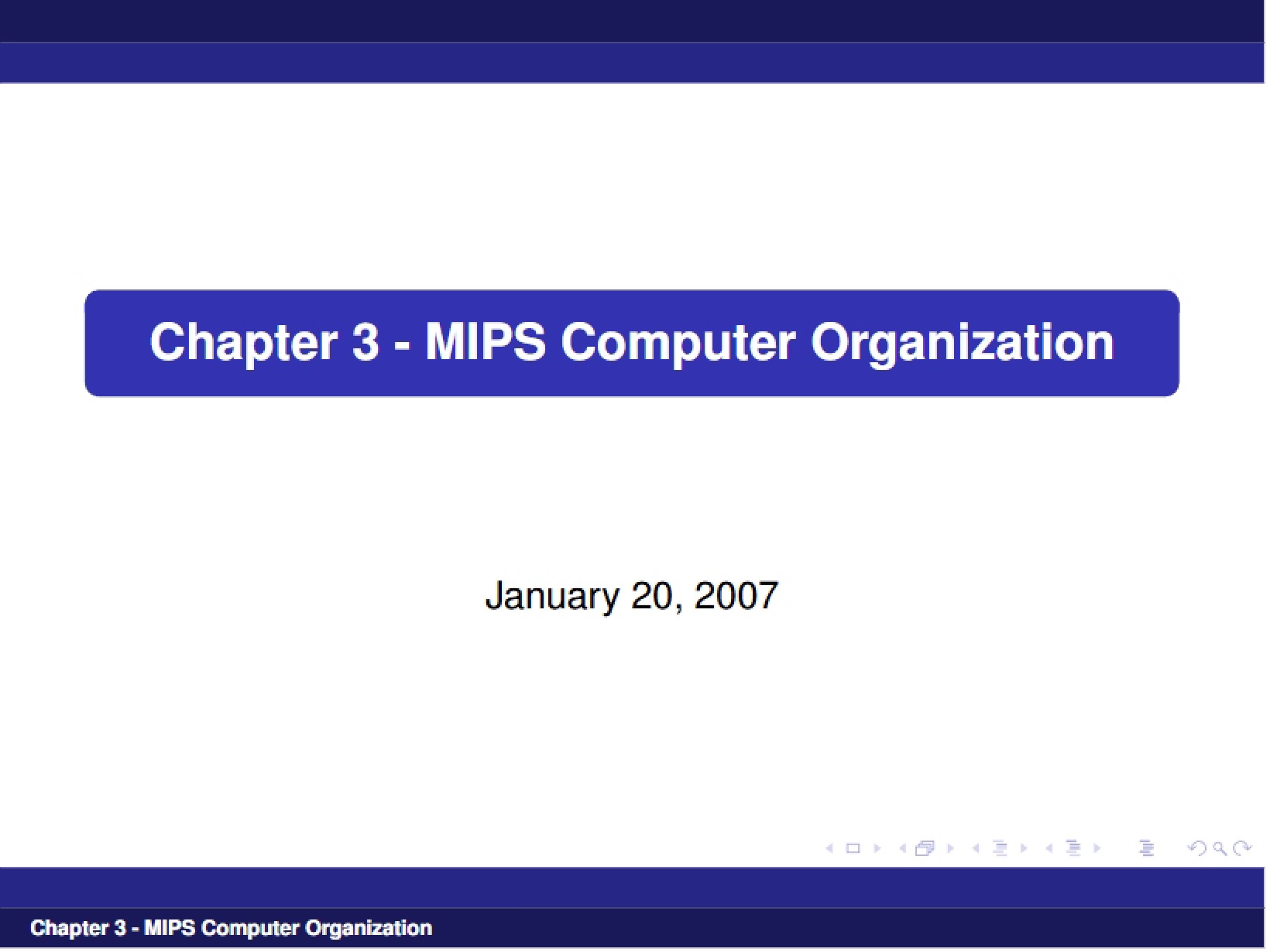 Organization of MIPS Computer