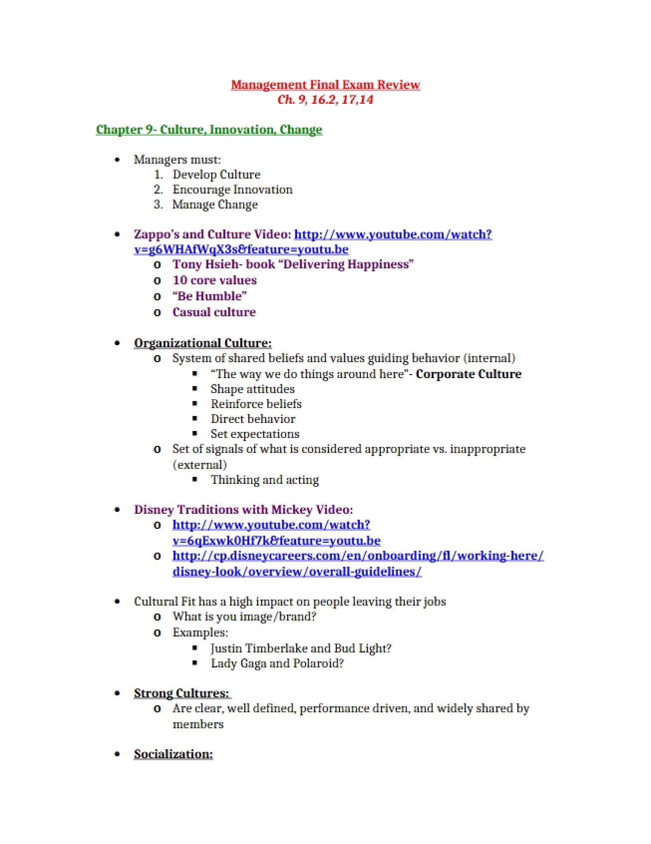 Final Review