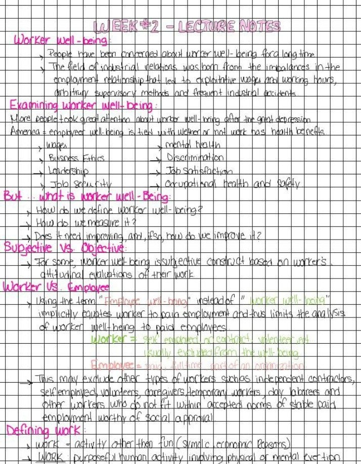 Notes for Week 2