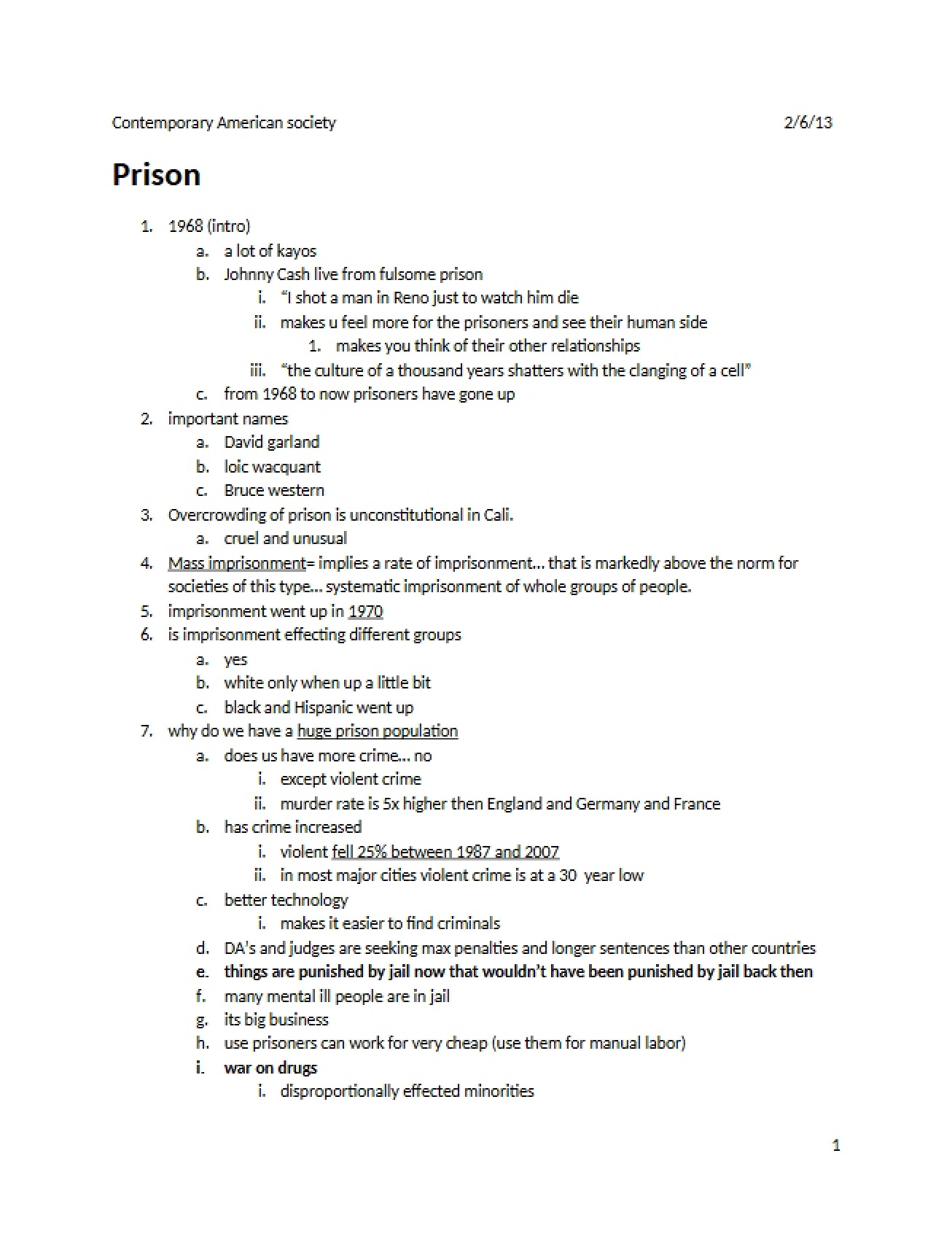 Prison System