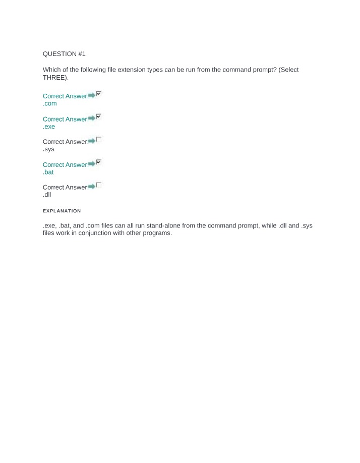 Windows Command Guide - File Extensions and Attributes