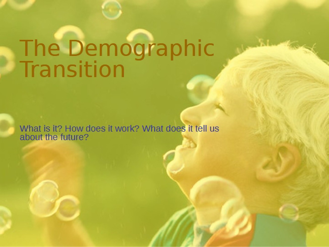 Transition in Demographics